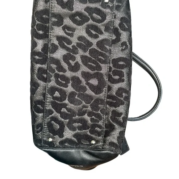 Coach Black Leopard Mini Bag - Picture 3 of 9